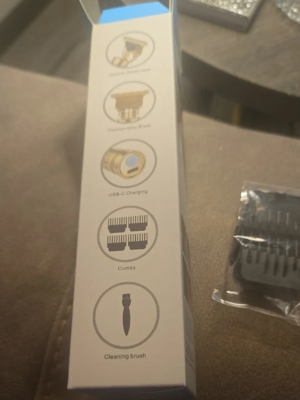 Gold Cordless T-Blade Trimmer for Men